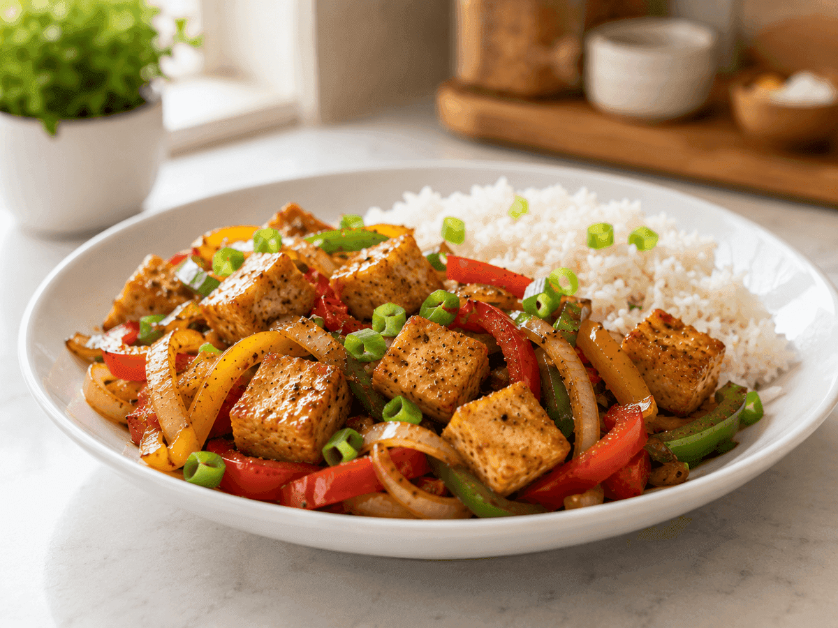 Black Pepper Tofu