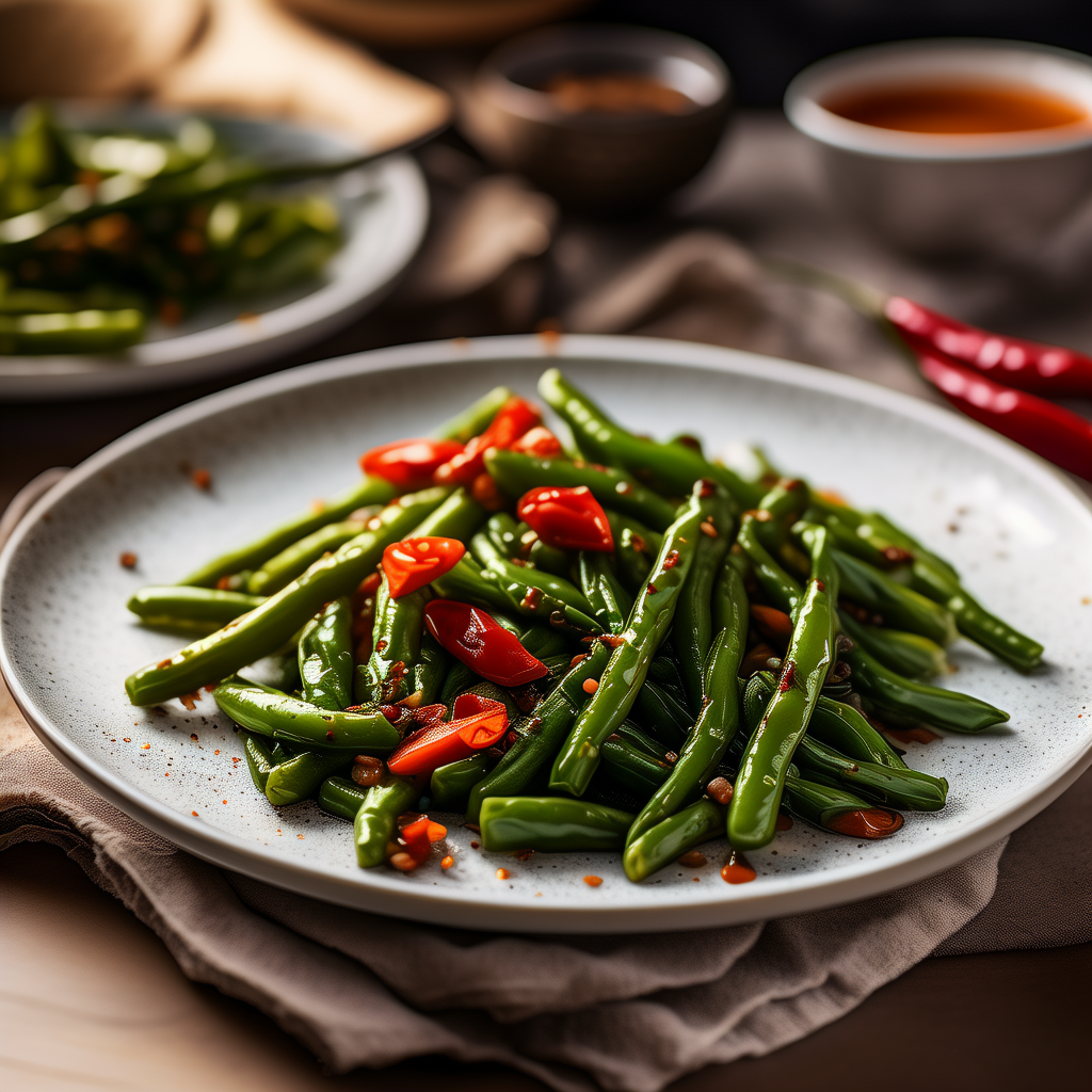 Spicy Garlic Green Beans