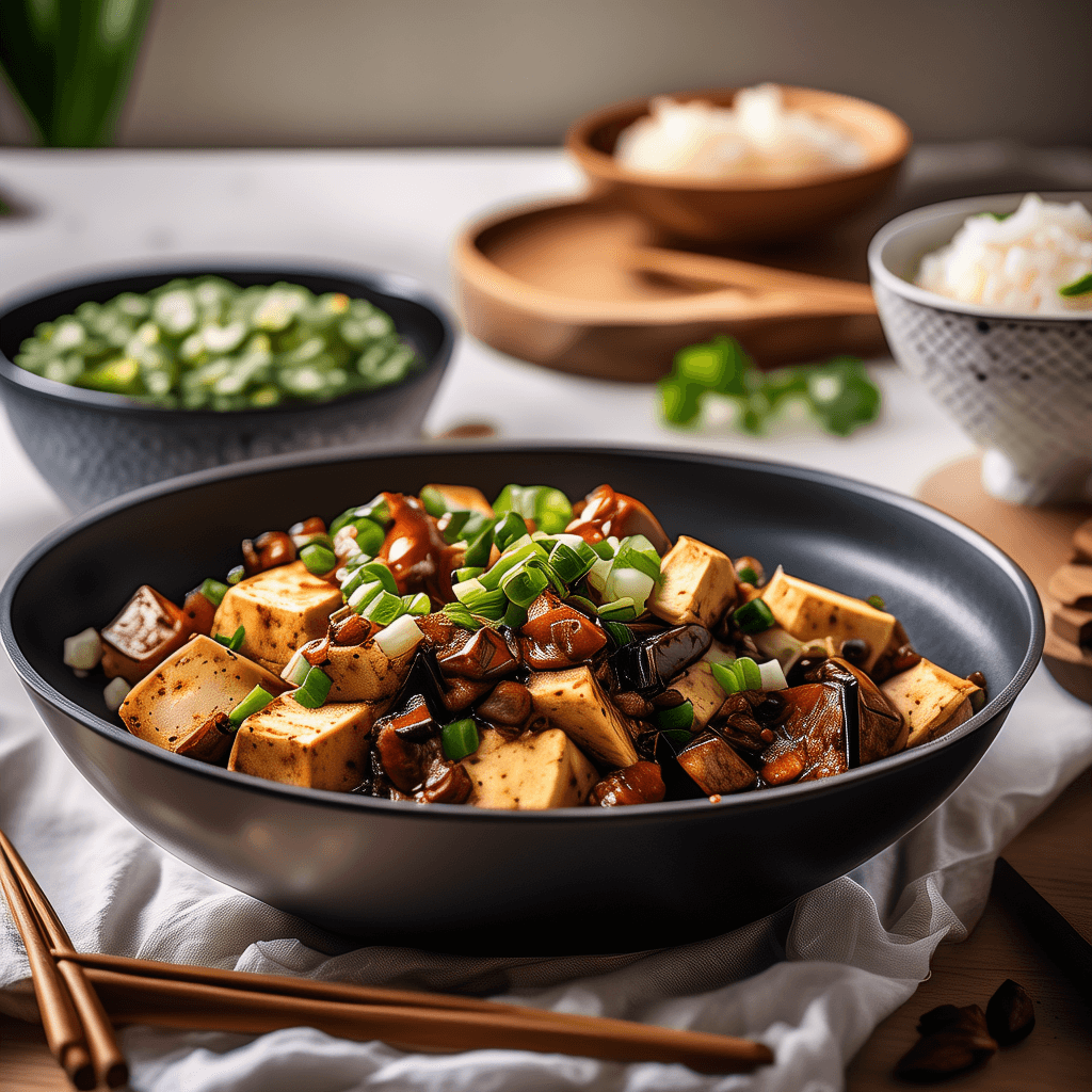 Mapo-Style Eggplant and Tofu